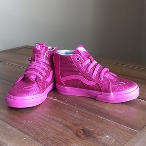 Vans Toddlers Shimmer SK8-Hi Zip (magenta) 9.0